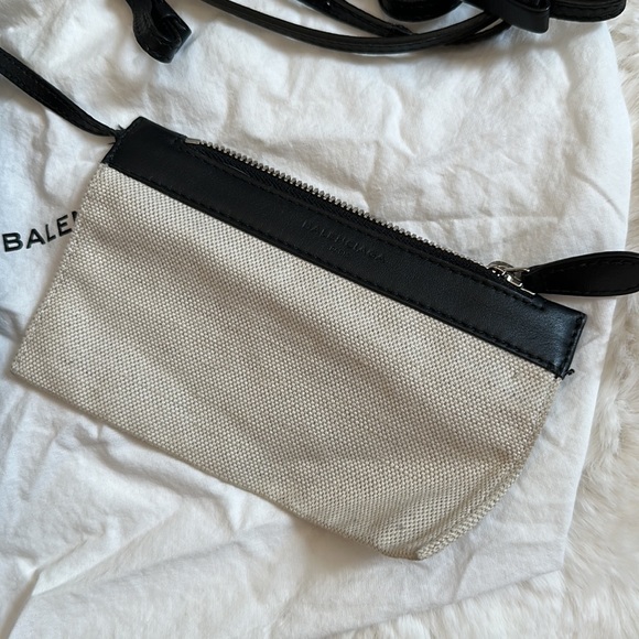 Balenciaga Navy Small Cabas Beige - Picture 11 of 12